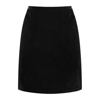 Black Velvet Classic Sixties Style A-Line Mini Skirt - Jackie