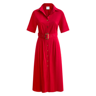 Shirt Dress in Red